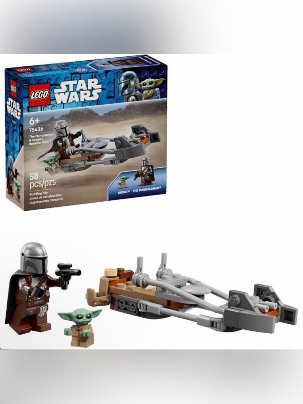 LEGO Star Wars The Mandalorian & Grogu's Speeder Bike - 75436